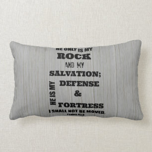 Cojín Lumbar No me moverán de la Biblia Verse