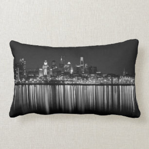 Cojín Lumbar Noche b/w de Philly