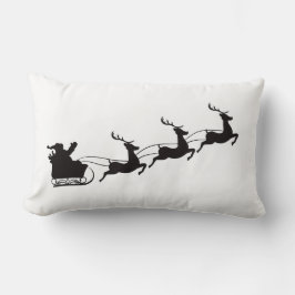 Cojín Lumbar Nochebuena navideña moderna y reno