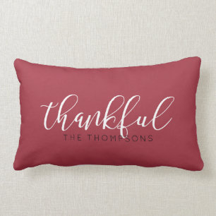 Cojín Lumbar Nombre agradecido de fuente de script