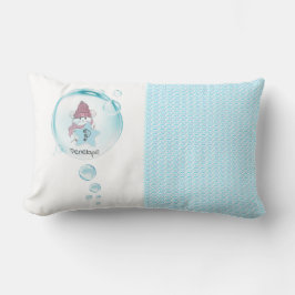 Cojín Lumbar Nombre de Monograma de Pequeño Hamster Cutáneo