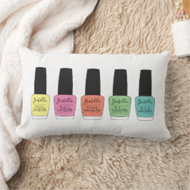 Cojín Lumbar Nombre del guión en botellas polacas de Nail