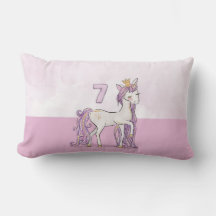 Nombre personalizado 7cumpleaños Caballo rosa con 