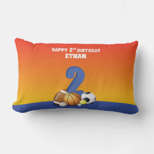 Cojín Lumbar Nombre personalizado Boy 2º Balls Deportiva de Cum