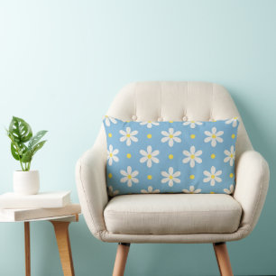 Cojín Lumbar Nombre personalizado Daisy Floral