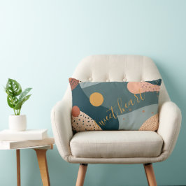 Cojín Lumbar Nombre personalizado de Boho