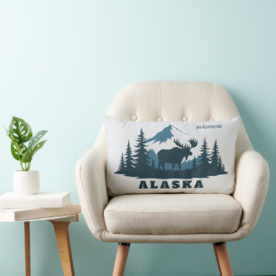 Cojín Lumbar Nombre personalizado y texto ALASKA