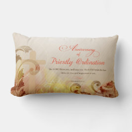 Cojín Lumbar Nombre y año personalizado, 60° orden de sacerdote