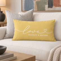 Nombres de Pareja Corazón de Amor Amarillo Dorado