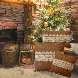 Cojín Lumbar Nostálgico Clásico William Morris Pattern Holiday