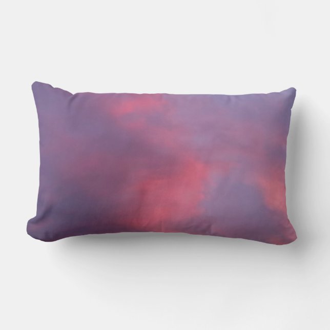 Cojín Lumbar Nubes Rosadas Azules (Anverso)