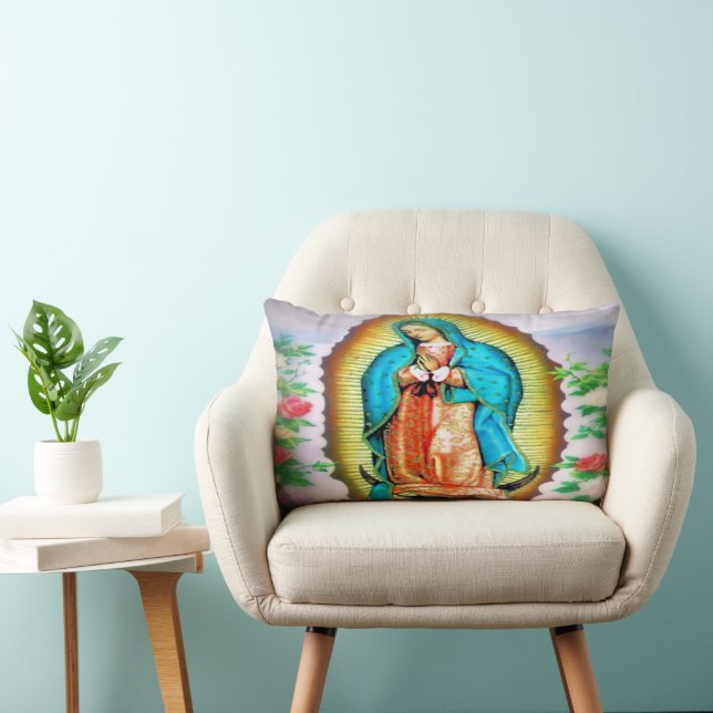 Cojín Lumbar Nuestra Señora de la Flora de Guadalupe (Silla)