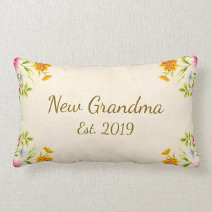 Cojín Lumbar Nueva abuela Est. Nueva abuela 2019 floral