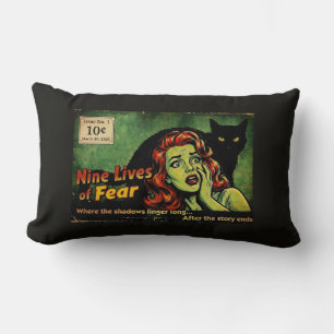 Cojín Lumbar Nueve Vidas de Miedo – Edición No. 1 Retro Horror