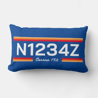 Cojín Lumbar Número de Aeronave Personalizado