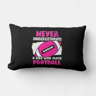 Cojín Lumbar Nunca Subestimes A Un Chica Que Juega Fútbol