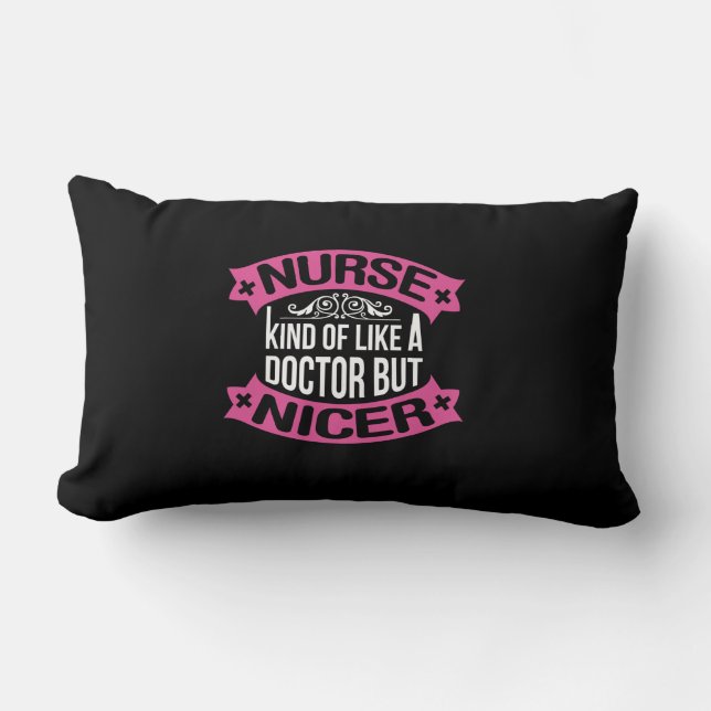Cojín Lumbar Nurse Gift | Enfermera Como Un Médica (Anverso)