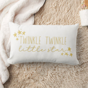 Cojín Lumbar Nursera bebé "Twinkle Twinkle Little Star" amarill