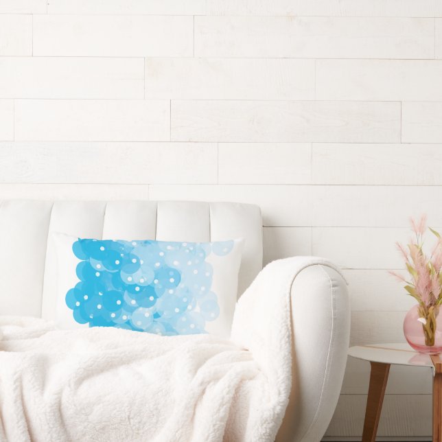 Cojín Lumbar Nursery Baby Boys Room Blue Resumen (Sofá)