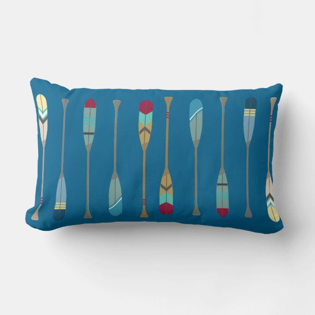 Cojín Lumbar Oars de vintage (Anverso)