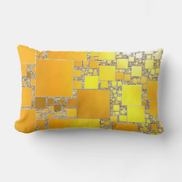 Cojín Lumbar Oblong Cushion cuadrado amarillo y Naranja