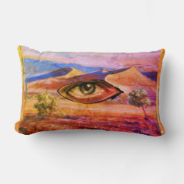 Cojín Lumbar Ojo de las artes misteriosas del desierto