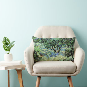 Cojín Lumbar Olivar por Vincent van Gogh