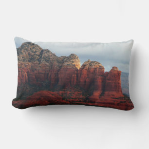 Cojín Lumbar Olla de café nublada Roca en Sedona Arizona