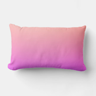 Cojín Lumbar Ombre color rosa y púrpura que desvanece