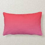 Cojín Lumbar "Ombre rojo y rosado"<br><div class="desc">Almohada lumbar "de Ombre rojo y rosado"</div>