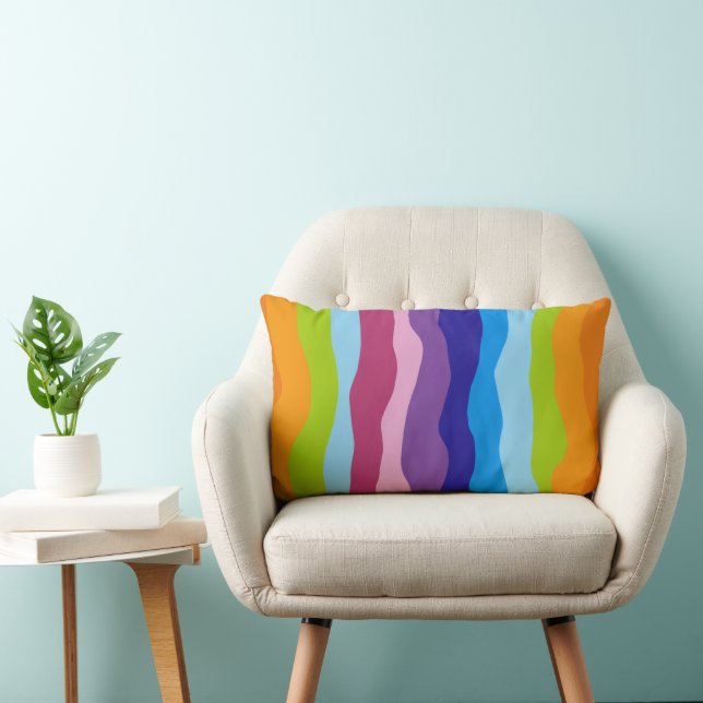 Cojín Lumbar onda coloreada (Silla)