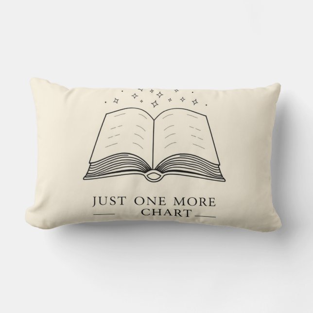 Cojín Lumbar One More Chapter - Cozy Book Lover Throw Pillow (Anverso)