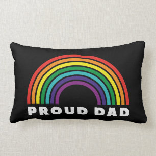 Cojín Lumbar Orgulloso padre arcoiris
