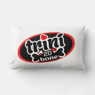 Cojín Lumbar Orgulloso Trini Hueso 2D Dicho Divertido de Trinid
