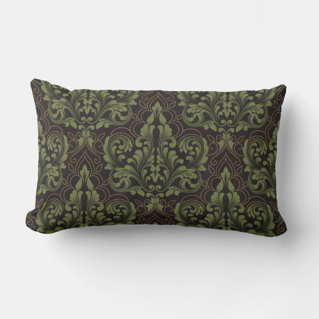Cojín Lumbar Ornamento clásico de lujo de estilo antiguo adamas (Anverso)