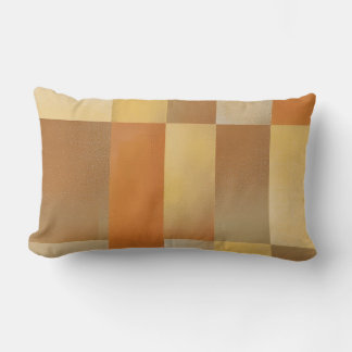 Cojín Lumbar Oro marrón Naranja moderno de mediados de siglo