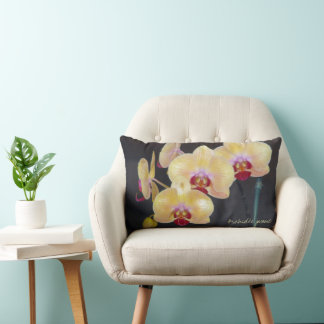 Cojín Lumbar Orquídea amarilla
