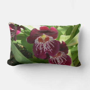 Cojín Lumbar Orquídeas de Marrón II Elegante Floral