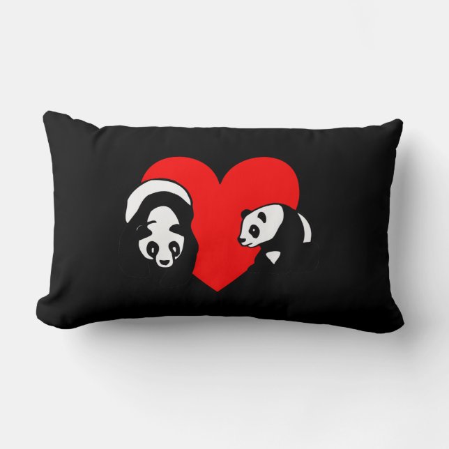 Cojín Lumbar Oso de panda (Anverso)