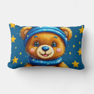 Cojín Lumbar Oso Teddy Astronautador Lindo Con Estrellas Para H