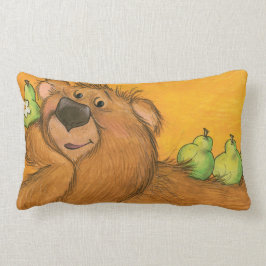 Cojín Lumbar Oso y peras/almohada