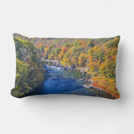 Cojín Lumbar Otoño deja río despejado