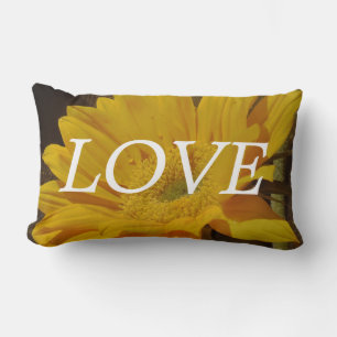 Cojín Lumbar OVE almohada, girasol amarillo