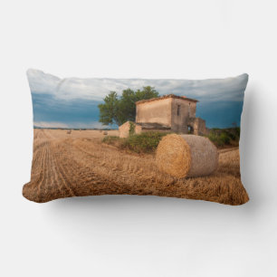 Cojín Lumbar Paca de heno en campo de Provenza