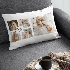 Cojín Lumbar Padres Collage Minimalistas de moda Foto de papá R