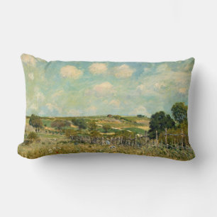 Cojín Lumbar Paisaje Country Meadow (por Alfred Sisley)