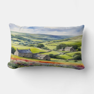 Cojín Lumbar Paisaje en Yorkshire Meadowsong