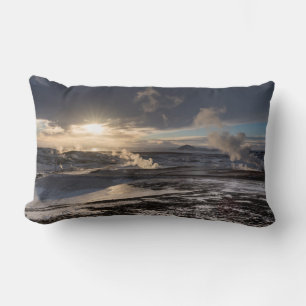 Cojín Lumbar Paisaje geotérmico invernal