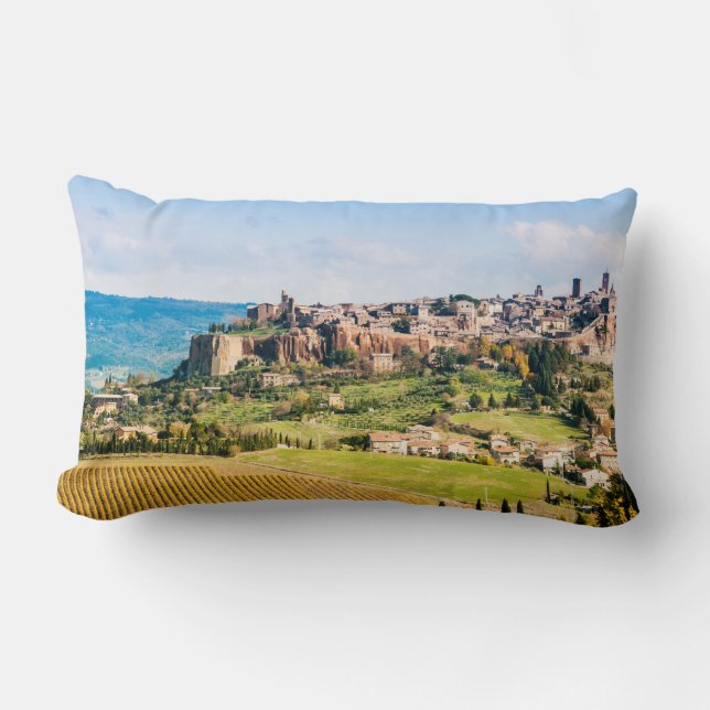 Cojín Lumbar Paisaje sobre Orvieto (Anverso)