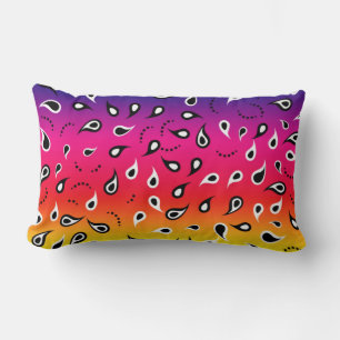 Cojín Lumbar Paisley Rainbow